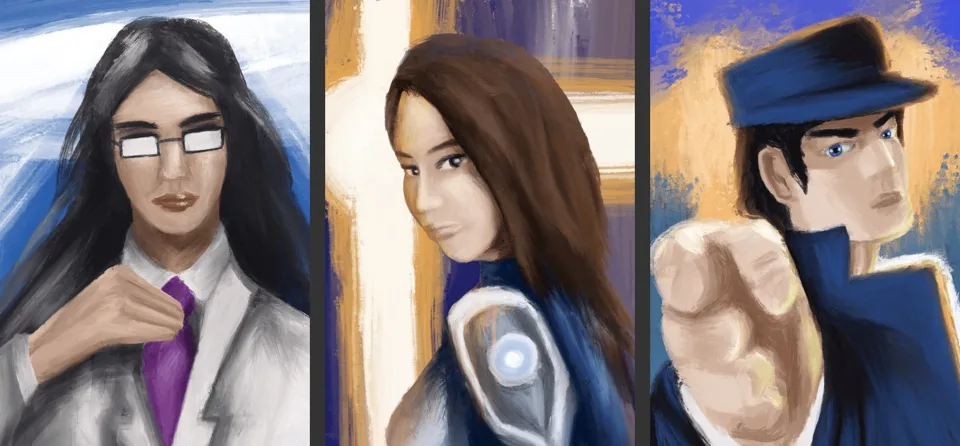 Final portraits of Bernice Tan, Anouk Visser and Thomas Alway.